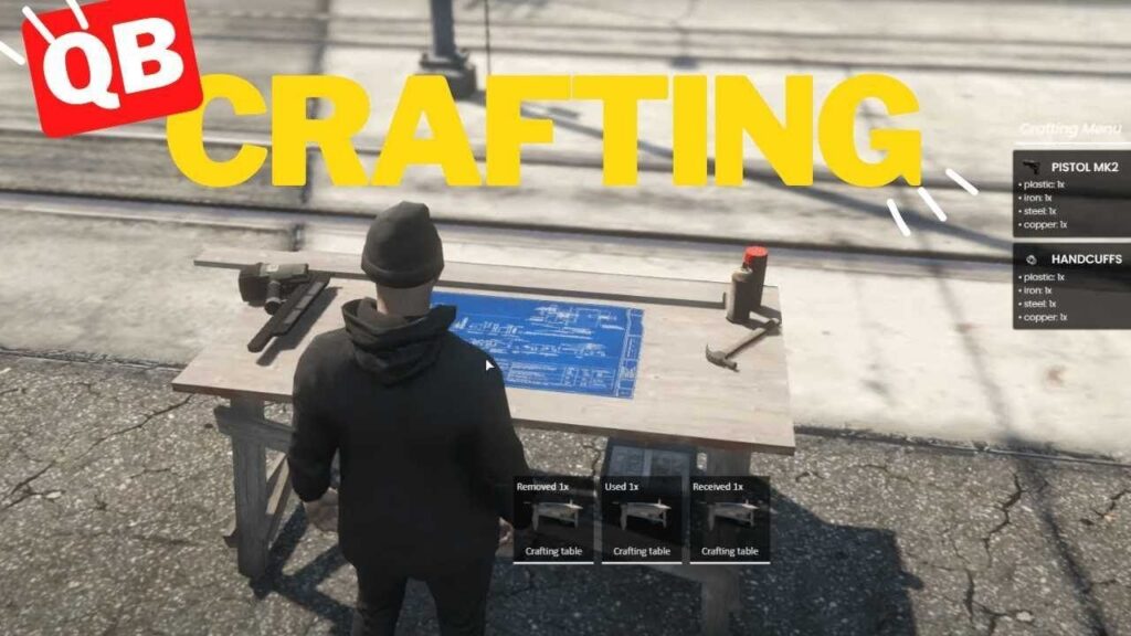 QBCore crafting | Crafting Stations - fivem shop